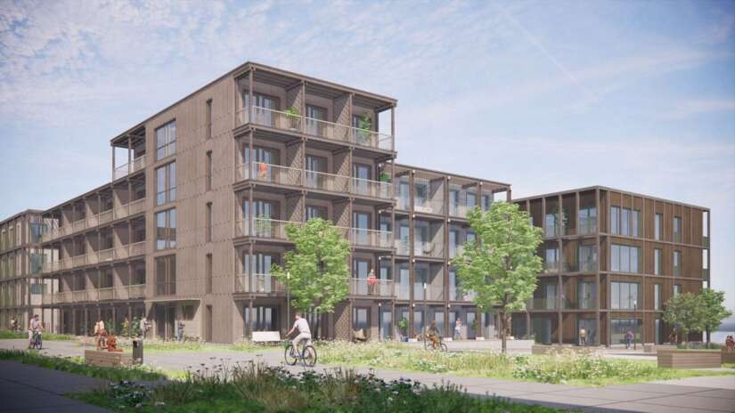 Model tekening appartementen complexen