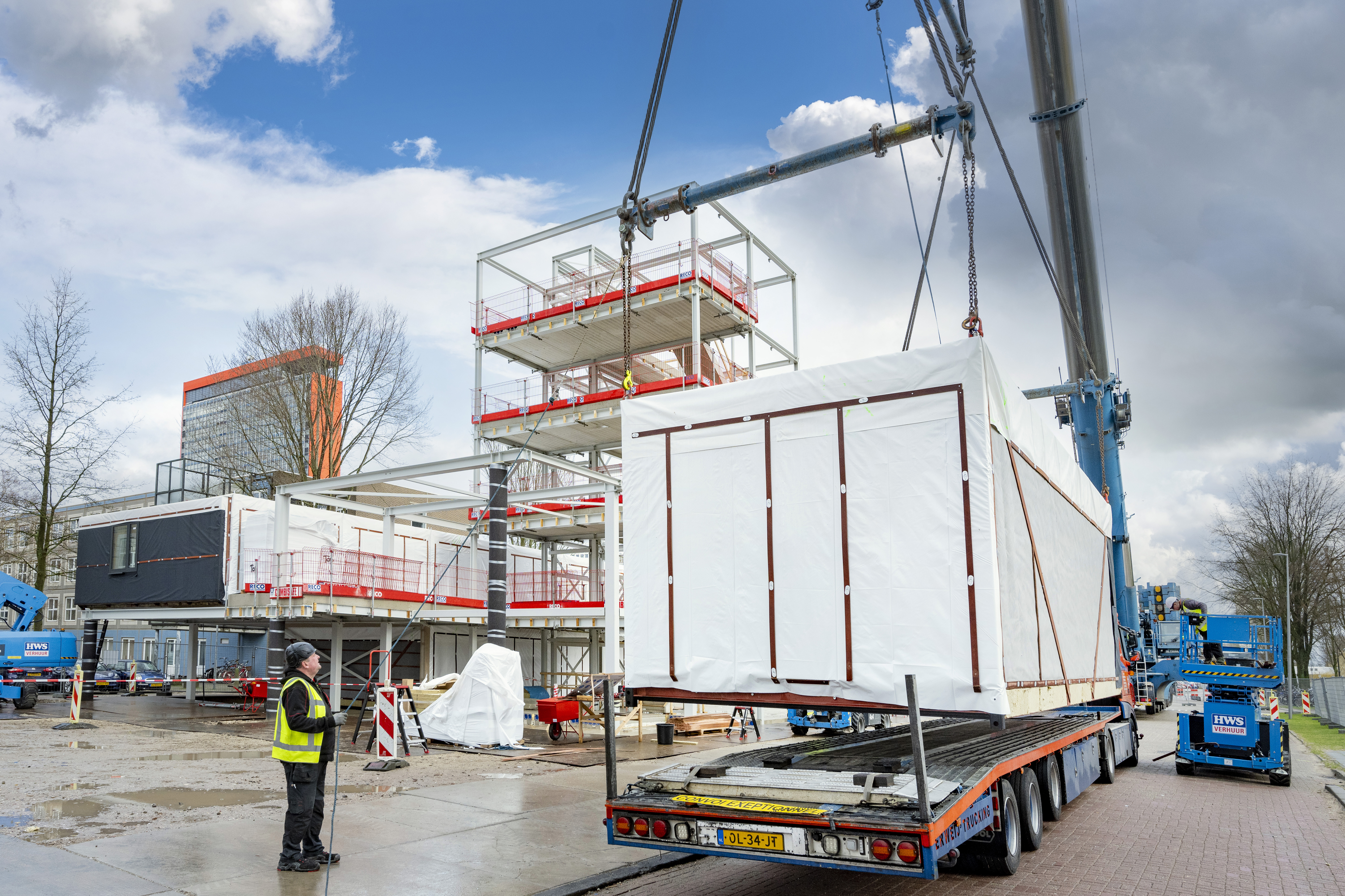 modulaire woningbouw uitgevoerd door dhme