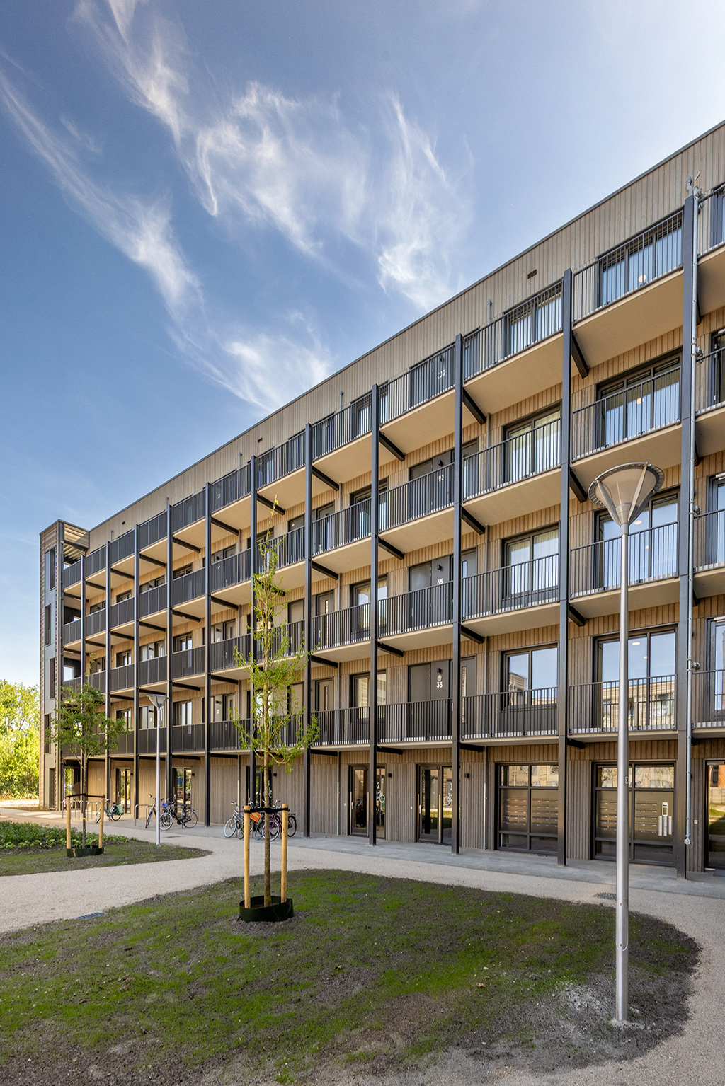 Permanente woningen gebouwd door DHME
