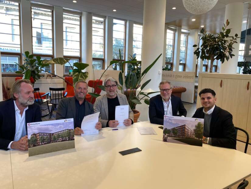 Ondertekening contract 96 flexwoningen voor Tiwos